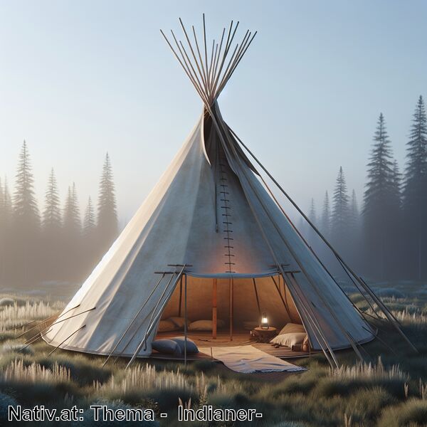 Tipi – so heißt das Zelt der nordamerikanischen Indianer